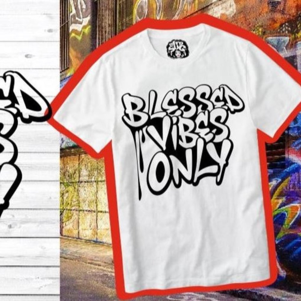 Blessed Vibes Only Custom Tee